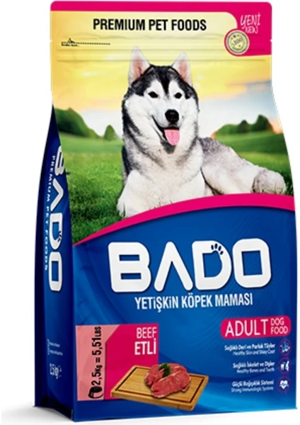 Yetişkin Köpek Maması Etli 2.5 kg