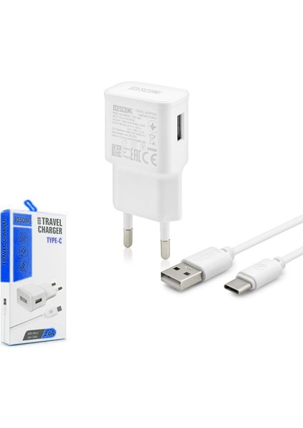 Telefon Şarj Aleti Set 2.0A Type-C Escom Gold ESC-504