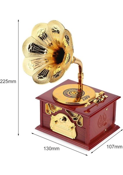 Dekoratif Vintage Gramofon Müzik Kutusu (Yurt Dışından)