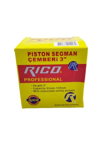Piston Segman Çemberi 3" 53MM - 125 mm