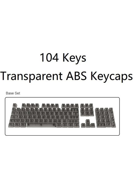 Dıy Tamamen Şeffaf Tuşlar Mekanik Abs (Yurt Dışından)