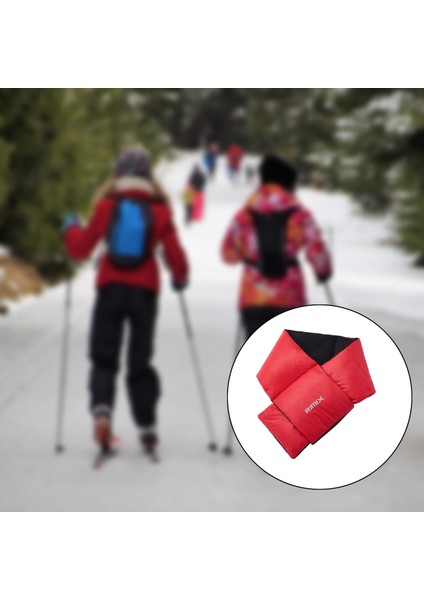 Aşağı Eşarp Boyun Rüzgar Geçirmez Atkılar Açık Eşarp Downoutdoor Tırmanma Kırmızı (Yurt Dışından) modelleri