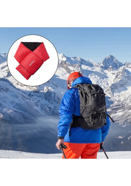 Aşağı Eşarp Boyun Rüzgar Geçirmez Atkılar Açık Eşarp Downoutdoor Tırmanma Kırmızı (Yurt Dışından) fırsatları