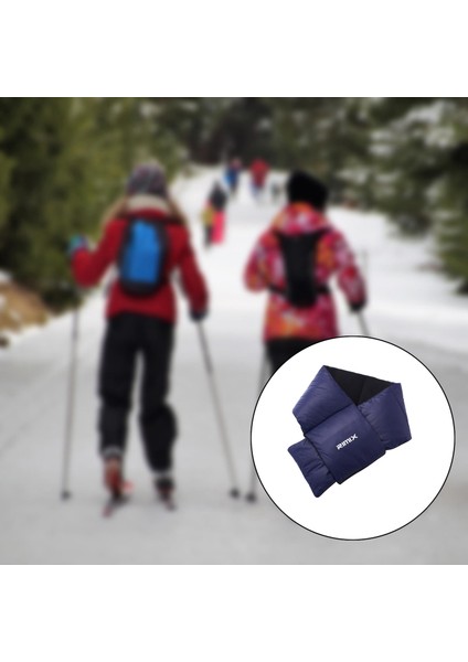 Aşağı Eşarp Boyun Rüzgar Geçirmez Atkılar Açık Eşarp Downoutdoor Tırmanma Mavi (Yurt Dışından)