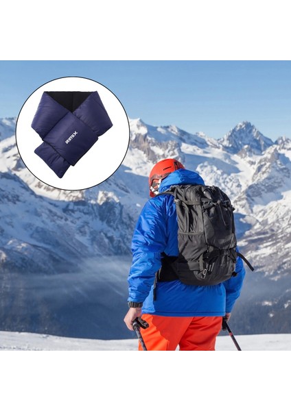 Aşağı Eşarp Boyun Rüzgar Geçirmez Atkılar Açık Eşarp Downoutdoor Tırmanma Mavi (Yurt Dışından)