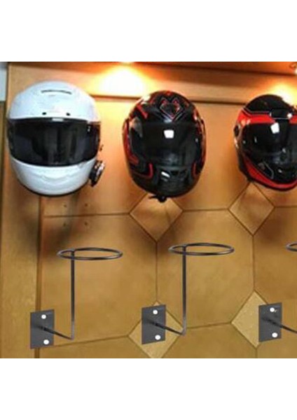 3 Adet Duvar Dağı Ekran Raf Kask Depolama Tutucu Askı (Yurt Dışından)