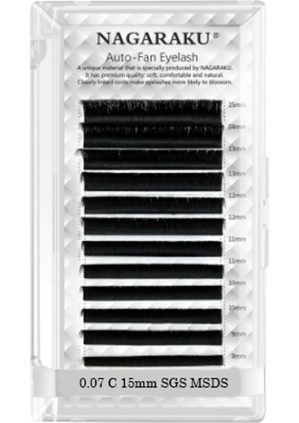 Kolay Volüm Çek-Tak Kirpik 0.07C 15MM