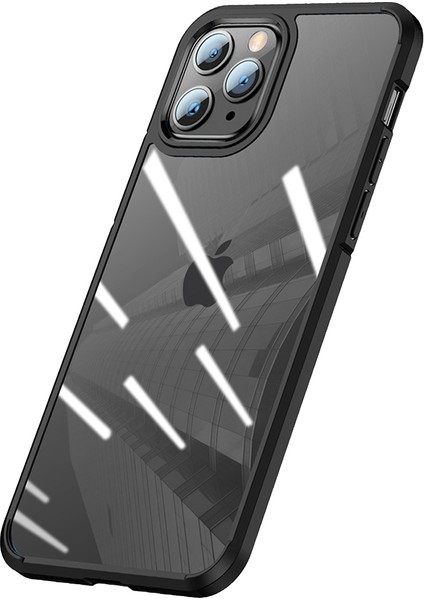Elit Crystal iPhone 12 Pro Max Siyah Kapak