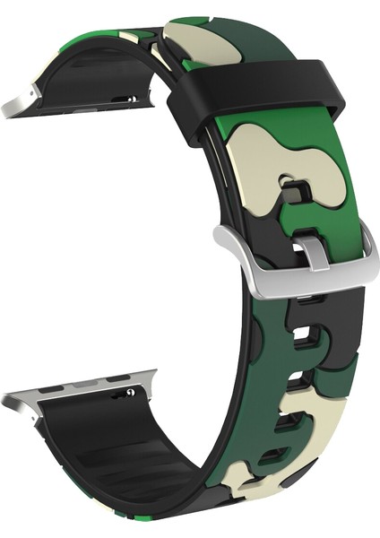 Apple Watch Uyumlu 42-44MM KRD24 Kamuflaj Kordon