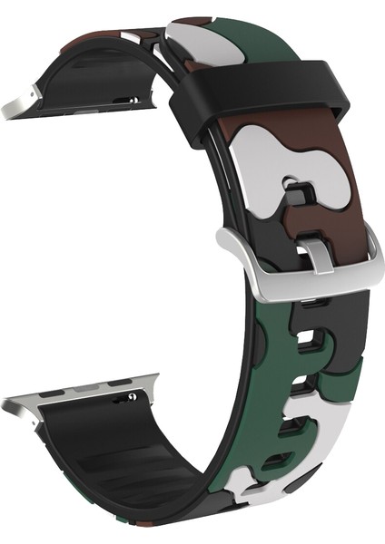 Apple Watch Uyumlu 38-40MM KRD24 Kamuflaj Kordon