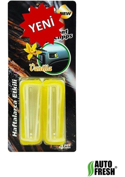 Oto Petek Kalorifer Kokusu Sarı - 2paket (8ADET)