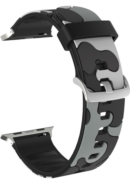 Apple Watch Uyumlu 38-40MM KRD24 Kamuflaj Kordon
