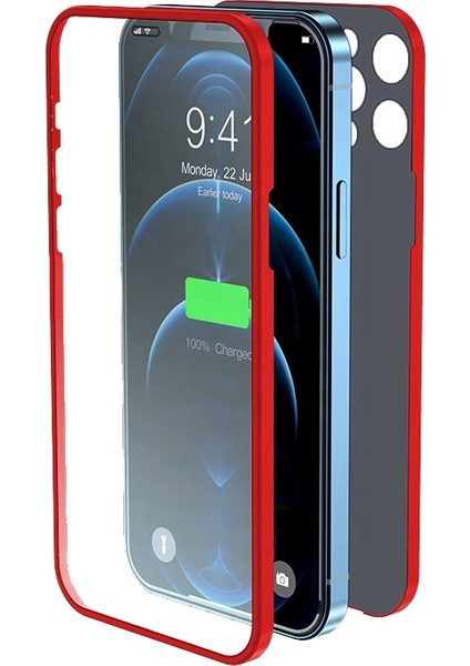 Pro 360 iPhone 12 Pro Kırmızı Kapak