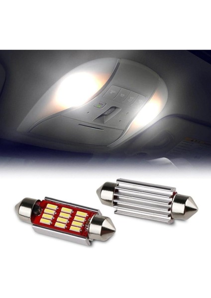 Sofit LED Canbus 39 mm Iç Aydınlatma Plaka Tavan Lambası 2 Adet