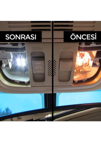 Sofit LED Canbus 39 mm Iç Aydınlatma Plaka Tavan Lambası 2 Adet