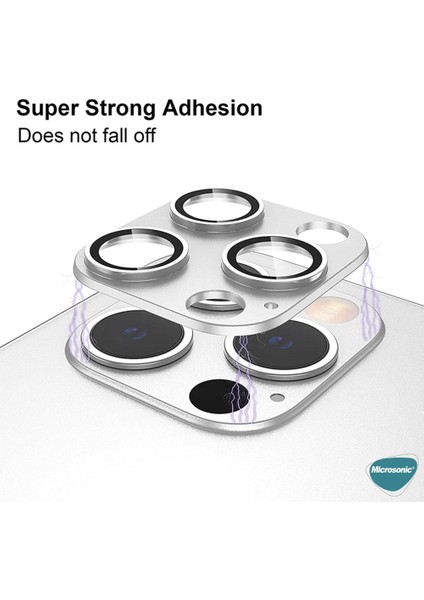 Apple iPhone 13 Pro Kamera Lens Koruma Camı V2 Gümüş - Gümüş fiyatları