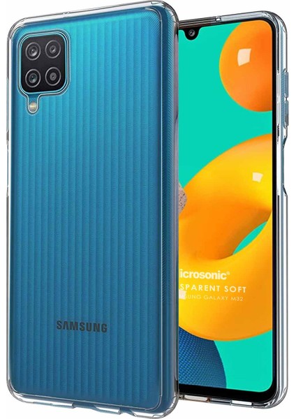 Samsung Galaxy M32 4g Kılıf Transparent Soft Beyaz