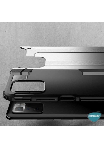 Xiaomi Poco X3 Gt Kılıf Rugged Armor Gümüş