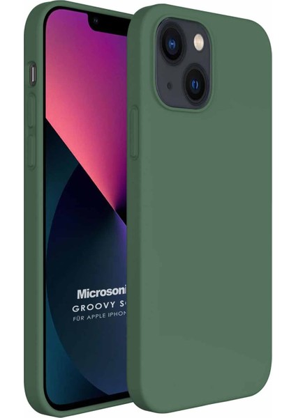 Apple iPhone 13 Kılıf Groovy Soft Koyu Yeşil