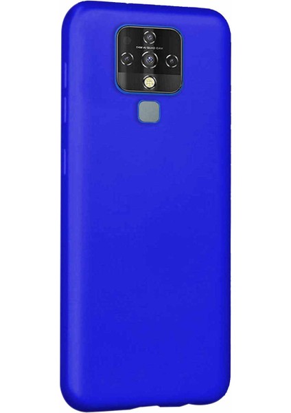 Matte Silicone Tecno Camon 16 Kılıf Mavi