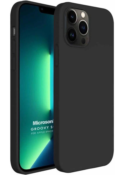Apple iPhone 13 Pro Max Kılıf Groovy Soft Siyah