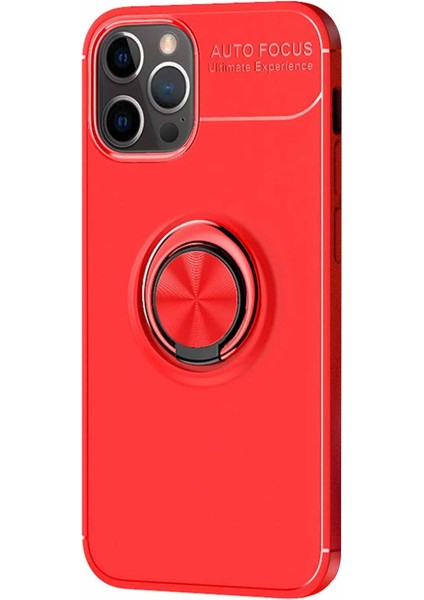Apple iPhone 13 Pro Max Kılıf Kickstand Ring Holder Kırmızı fiyatları