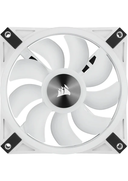 CORSAIR CO-9050104-WW QL120 RGB 120 MM DORT RGB RENK DONGULU BEYAZ PWM FAN LIGHTING NODE CORE KONTROLCU ILE BIRLIKTE 3 LU PAKET