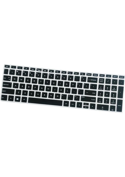 Hp 15.6 "inç Bf Siyah Için Kauçuk Klavye Silikon Cilt Filmi (Yurt Dışından)