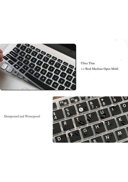 Hp 15.6 "inç Bf Siyah Için Kauçuk Klavye Silikon Cilt Filmi (Yurt Dışından)