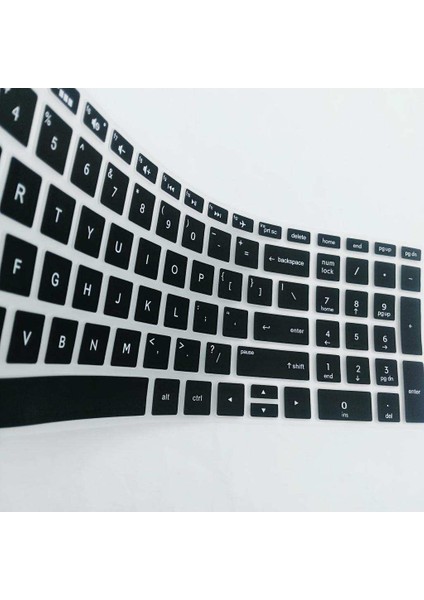 Hp 15.6 "inç Bf Siyah Için Kauçuk Klavye Silikon Cilt Filmi (Yurt Dışından)