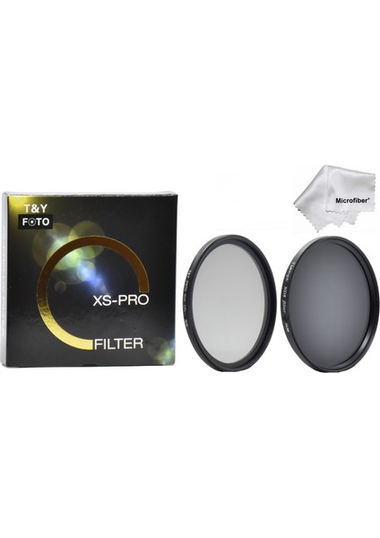 82mm Xs-Pro Slim Cpl Circular Polarize + Slim Nd8 Uzun Pozlama 3 Stop Nd Filtre