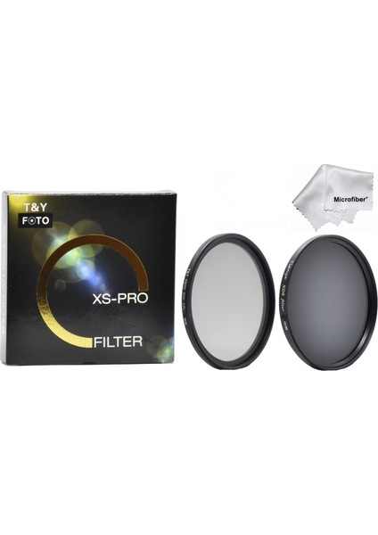 Nikon D5500 D5600 18-55mm Lens Için 55mm Xs-Pro Slim Cpl Polarize + Slim Nd8 3 Stop Nd Filtre