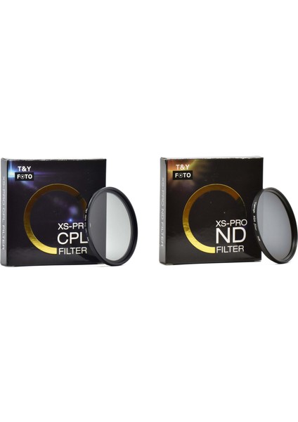 Nikon D5500 D5600 18-55mm Lens Için 55mm Xs-Pro Slim Cpl Polarize + Slim Nd8 3 Stop Nd Filtre