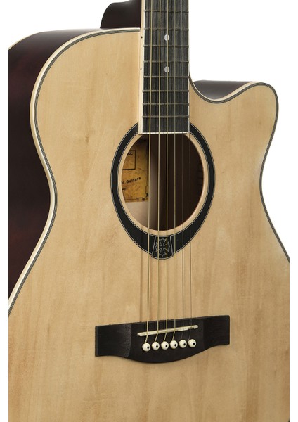 Zoppran Akustik Gitar Zebrawood