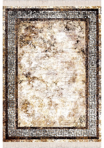 Makinede Yıkanabilir Oturma Odası Halısı Kaymaz Taban Halı 100X200 cm CK-540