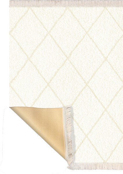 Bazaarforum Dekoratif Saçaklı Mermer Desen Yeni Model Pvc Deri Kaymaz Taban Dijital Baskı Halı 100X200 cm CK-608