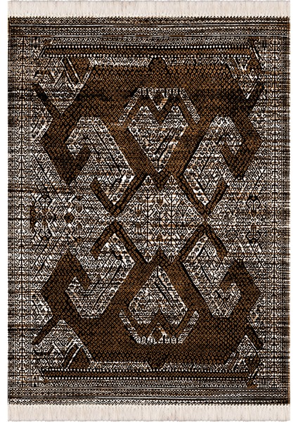 Makinede Yıkanabilir Oturma Odası Halısı Kaymaz Taban Halı 100X300CM CK-596