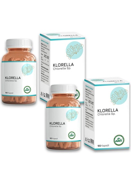 Klorella-ChlorellaMavi Yeşil Alg Yosun 90 Kapsül (2 Adet)
