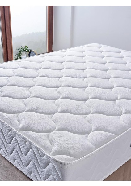 Relax Yatak 90x190 Tek Kişilik Orta Sert Beş Yıldızlı Otel Yatağı Lüks Ergonomik Yatak Çift Taraflı 28 cm