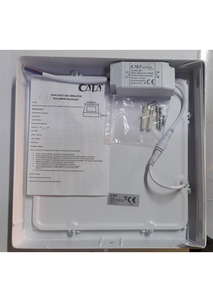 5 Adet Ct 5234 Beyaz Kasa 18 W Sıva Üstü LED Spot Günışığı 3200K modelleri