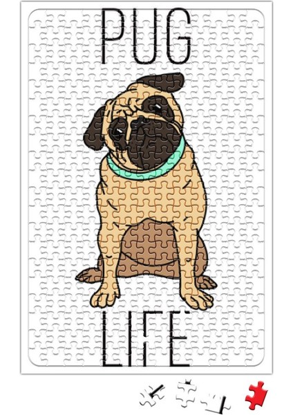 Pug Life Köpek 02 Puzzle 240 Parça Yapboz