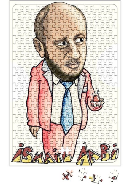 Leyla ile Mecnun Ismail Abi Karikatür Puzzle 240 Parça Yapboz
