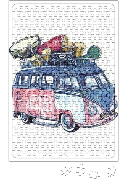 Volkswagen Bus Puzzle 240 Parça Yapboz