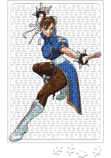 Street Fighter Chun Li Blue Puzzle 240 Parça Yapboz
