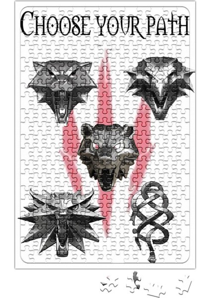 Medalhas Das Escolas The Witcher 3 Puzzle 240 Parça Yapboz