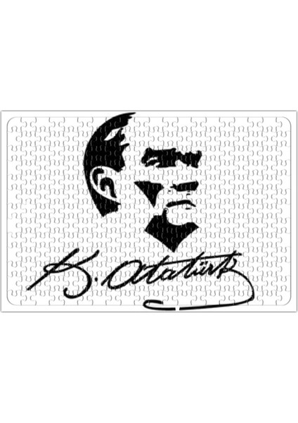 Atatürk Imzalı Puzzle 240 Parça Yapboz