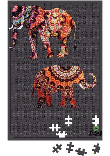 Elefantes Wintage Filler Puzzle 240 Parça Yapboz