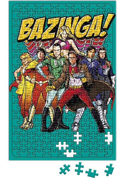The Big Bang Theory Bazinga Supermen Puzzle 240 Parça Yapboz