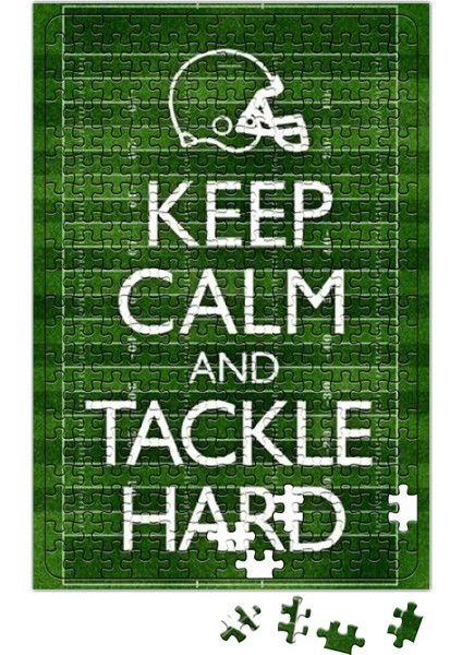 Keep Calm And Tackle Hard Football Puzzle 240 Parça Yapboz