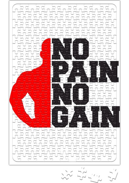 No Pain No Gain Vector Style Puzzle 240 Parça Yapboz